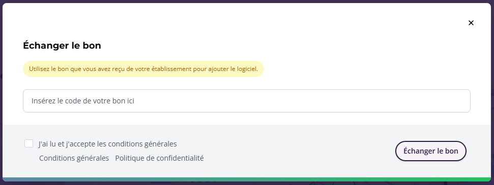Tresorit, Échanger un bon